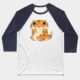 Adorable Kawaii Gecko Cutie! Cookie Bubbly Delight Baseball T-Shirt